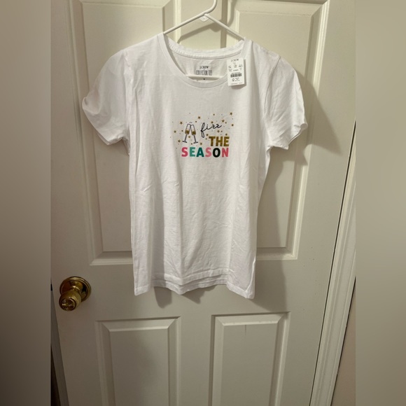 J Crew Graphic Tee Fizz The Season Size Small NWT - Picture 7 of 11